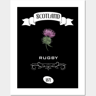 Scotland rugby design Posters and Art